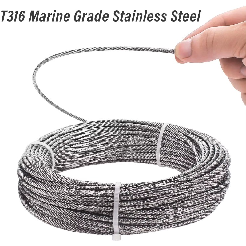 Tel Halat 7X19 Çap 3.18mm 3.2m - Stainless Wire Ss316 incelemesi ve fiyatı